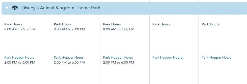 Walt Disney World Theme Park Hours released through mid August