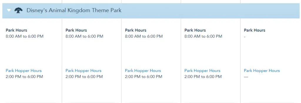 Disney World Theme Park Hours released for the first week of August