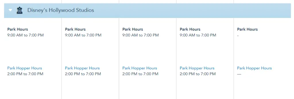 Disney World Theme Park Hours released for the first week of August