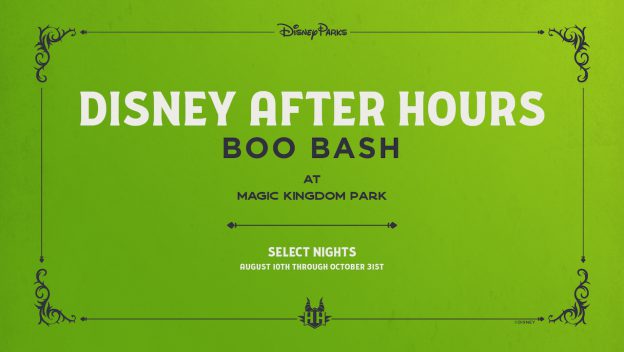 Disney After Hours BOO BASH coming to the Magic Kingdom this August