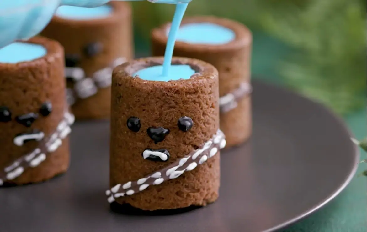 Celebrate Star Wars Day With These Wookie Cookie Cups With Blue Milk!