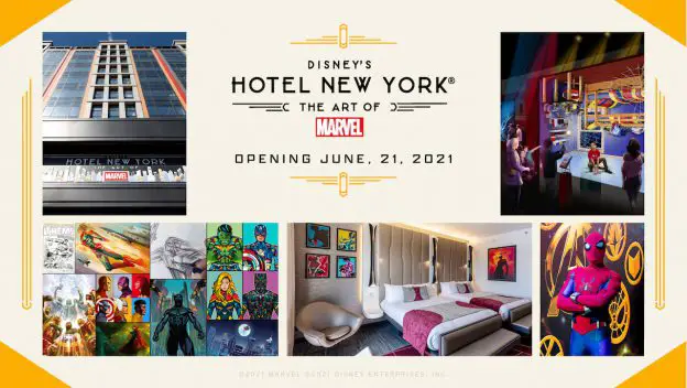Disneyland Paris Hotel New York – The Art of Marvel Opening June 21