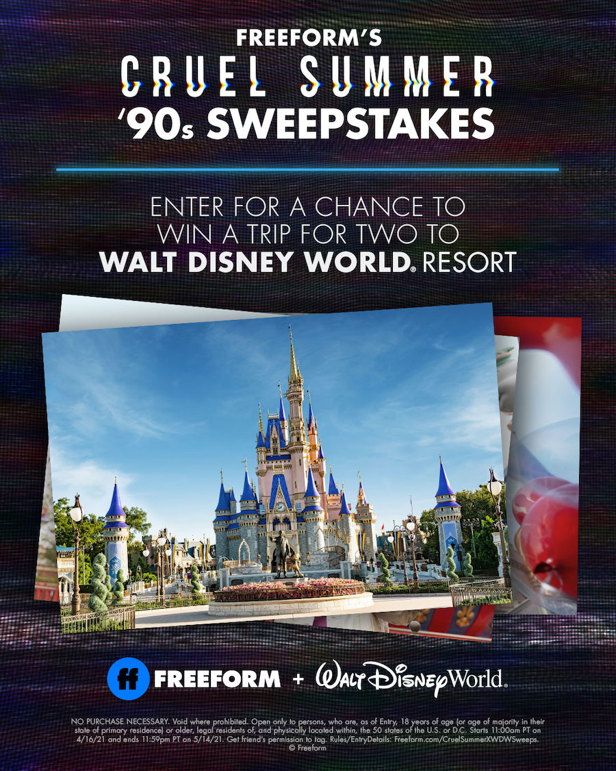 Win a Trip to Walt Disney World with Freeform's 'Cruel Summer' 90's Sweepstakes