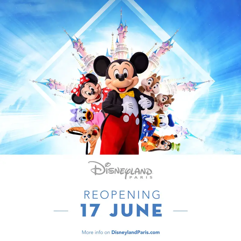 Disneyland Paris reopening on June 17th