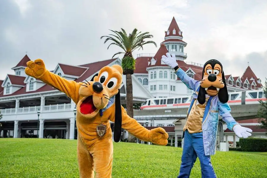 Disney Characters will be making special appearances at Resort Hotels for 50th Anniversary