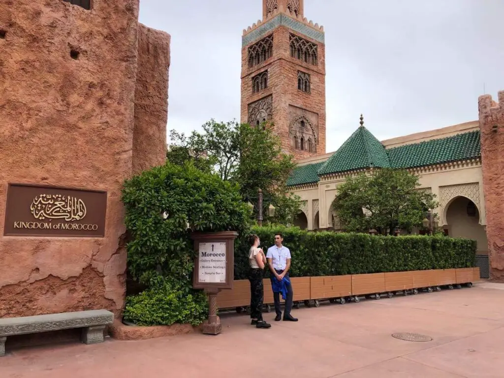 Work continues on new courtyard in Epcot's Morocco Pavilion