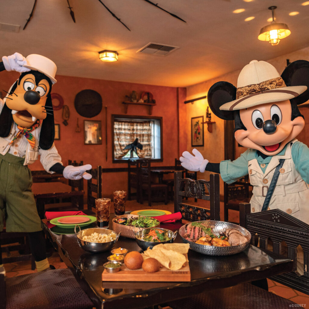 Tusker House Restaurant Mickey and Goofy