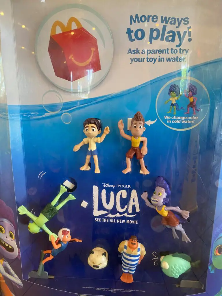 New Pixar Luca Happy Meal Toys At McDonald's!