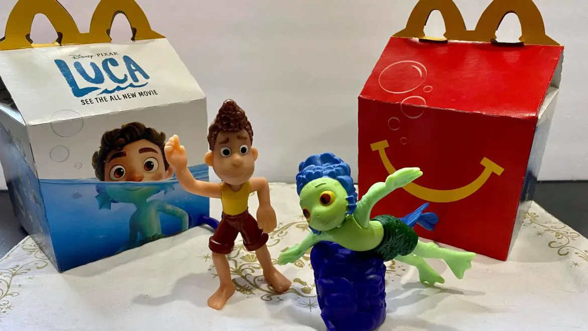 New Pixar Luca Happy Meal Toys At McDonald’s!