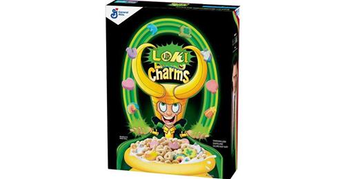General Mills Announces a New "Mischievous" Loki Charms Cereal
