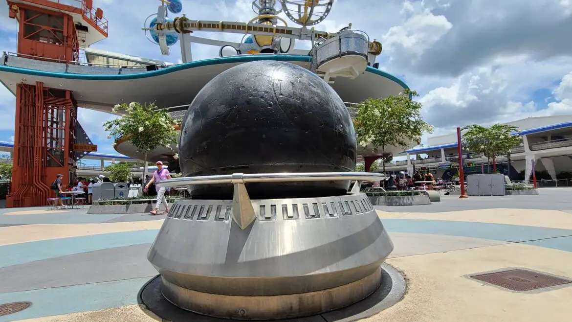 Tomorrowland Kugel Fountain returns to operation in Magic Kingdom