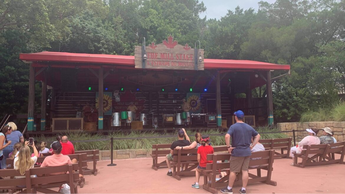 Seating returns to Canada Pavilion Stage in Epcot