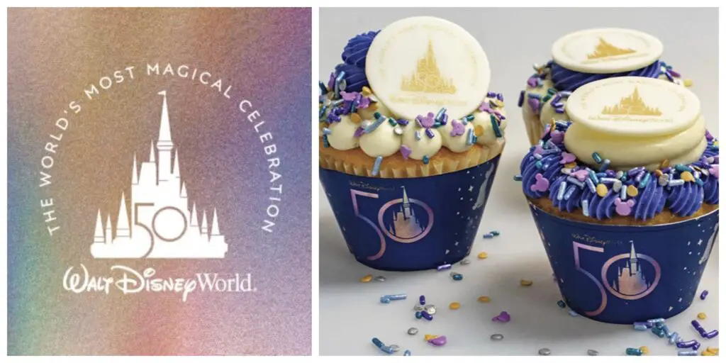 Sneak Peek at the Disney World 50th Anniversary Cupcakes