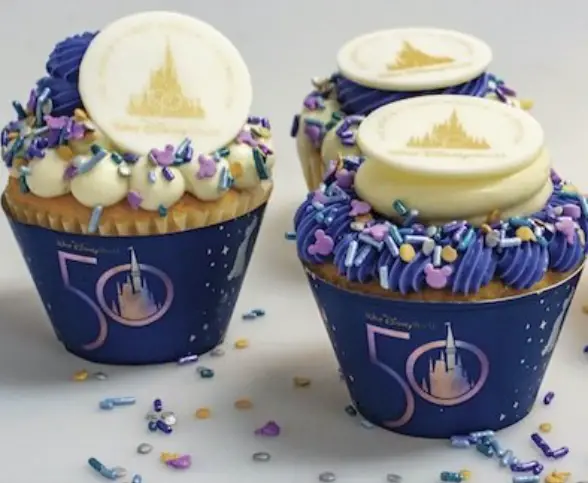 Sneak Peek at the Disney World 50th Anniversary Cupcakes