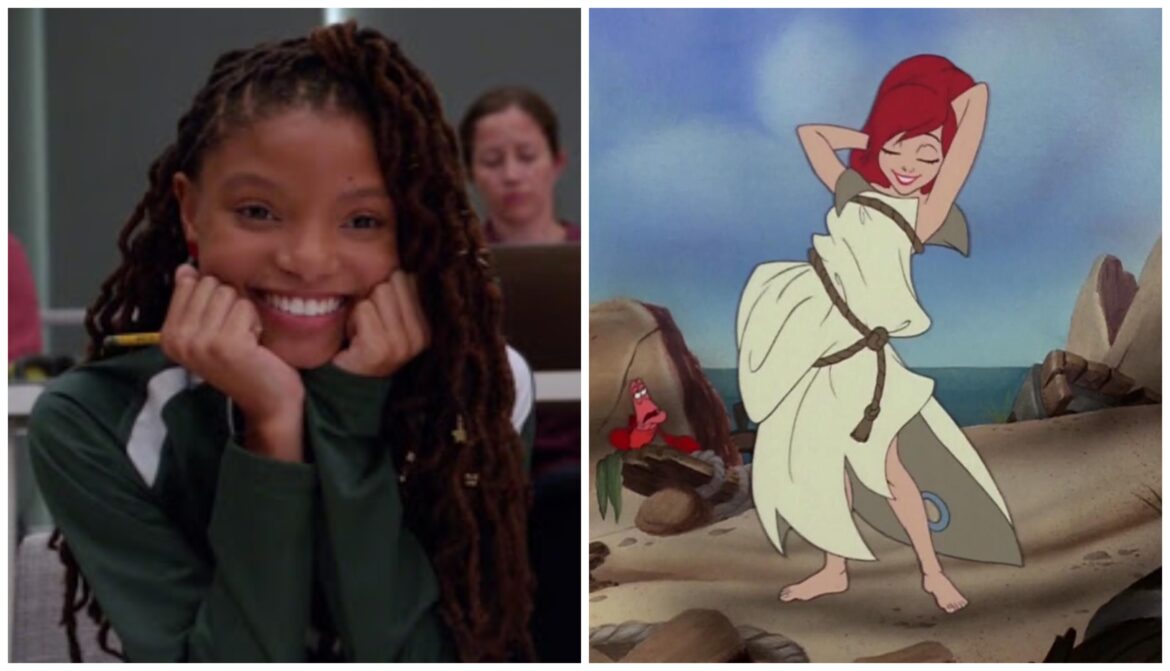 New Set Photos Feature Halle Bailey as Ariel in Iconic Burlap Dress