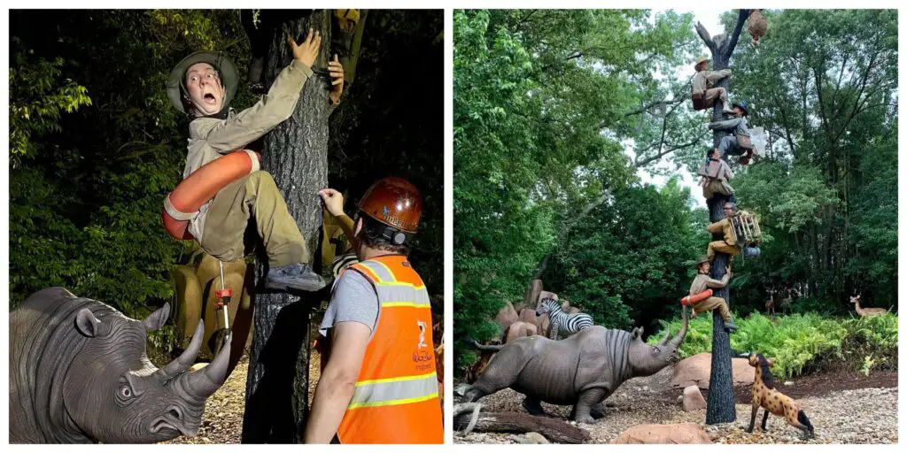 New Jungle Cruise Characters installed last night in the Magic Kingdom