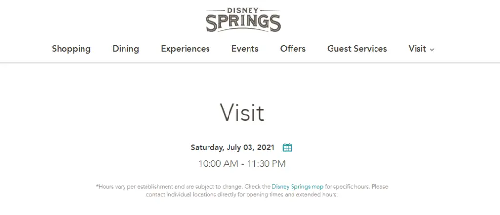 Disney Springs Extends Park Hours on Weekends for Summer