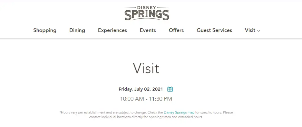 Disney Springs Extends Park Hours on Weekends for Summer