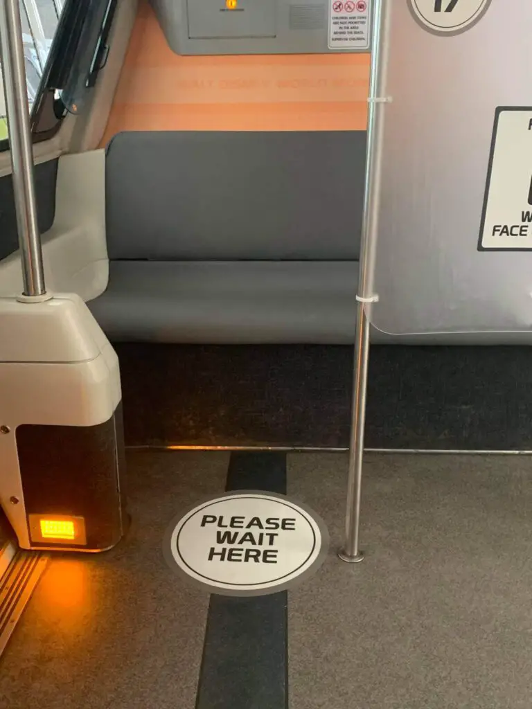 New Social Distancing Measures in place on the Disney Monorails