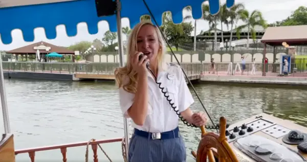 Singing Boat Captain, Mallory Murdock, Cast Member at Walt Disney World