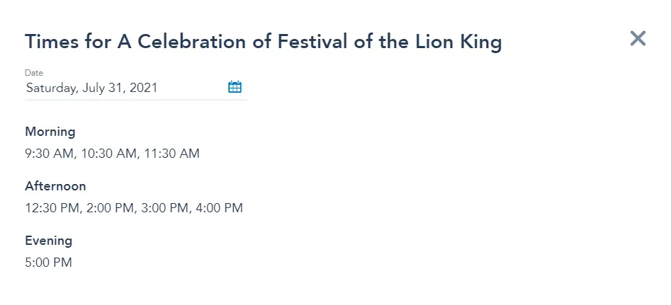 More performances of Festival of the Lion King coming later this month