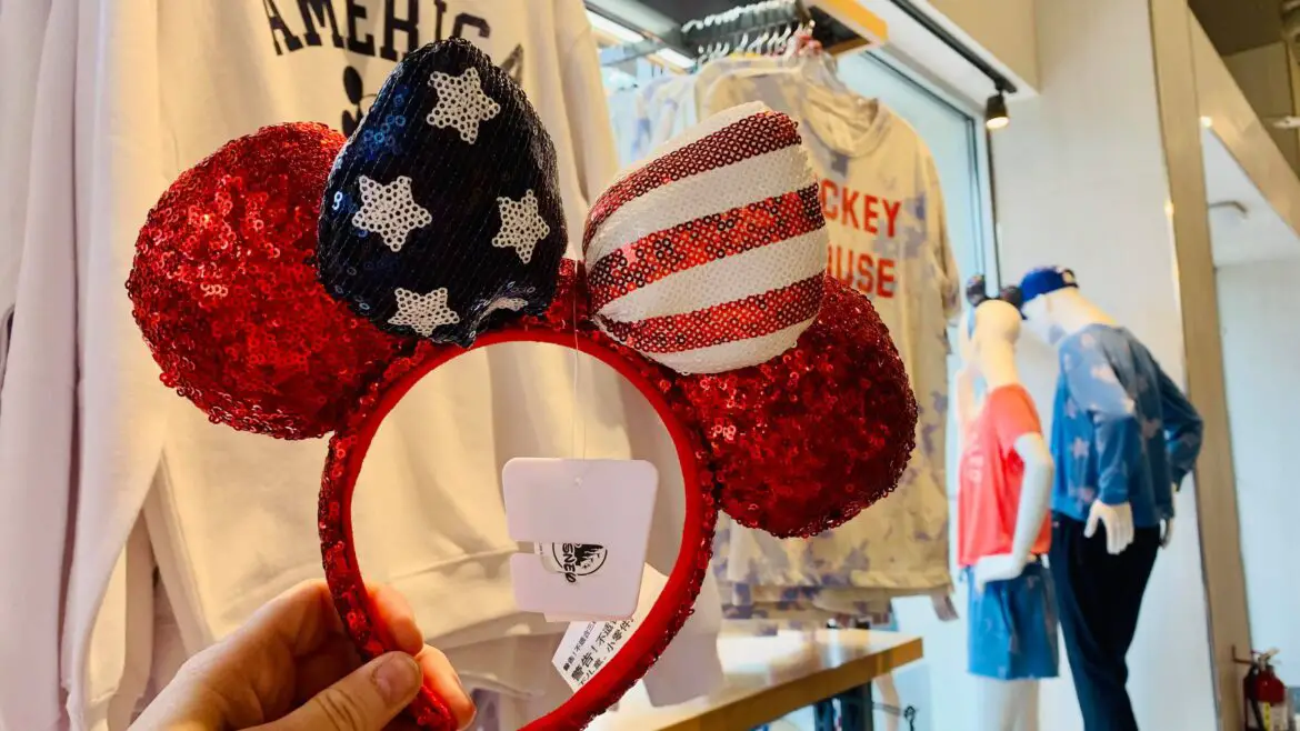 Beautiful Americana Minnie Ears For The 4th of July