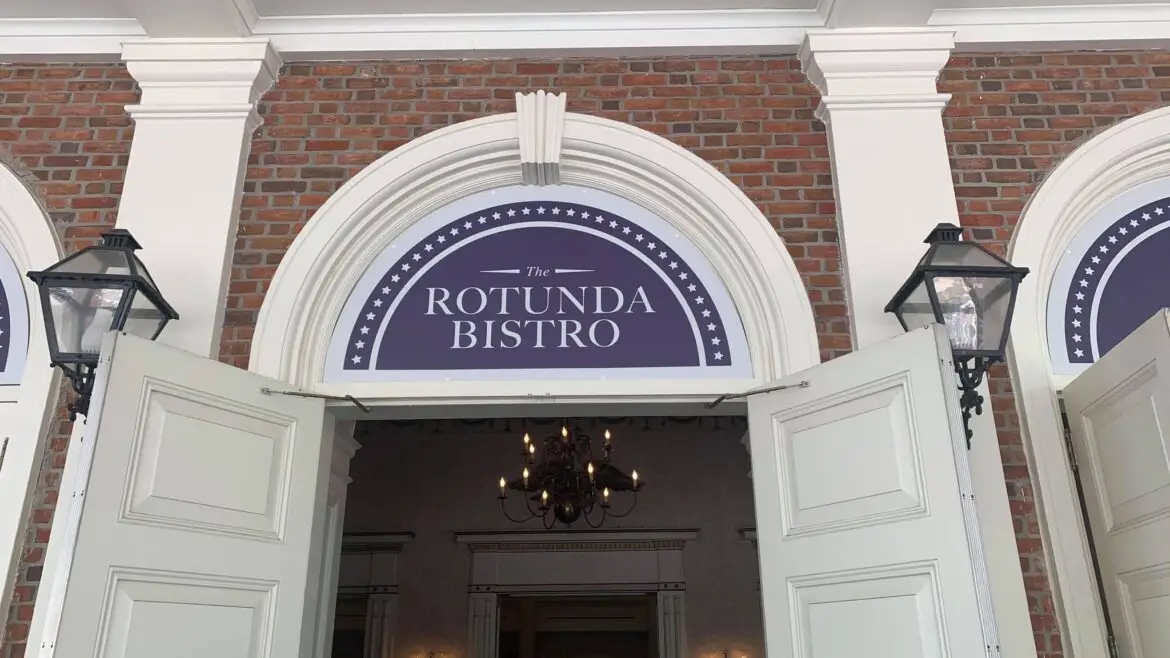 All new Rotunda Bistro is now open in the American Pavilion
