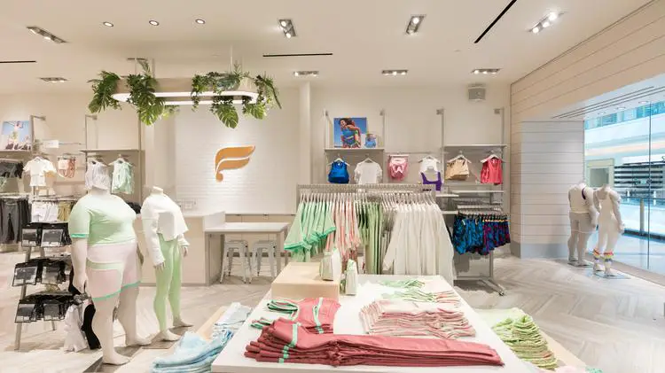 Inside a Fabletics store 