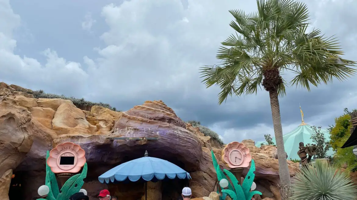 Sign removed from Ariel’s Grotto in the Magic Kingdom