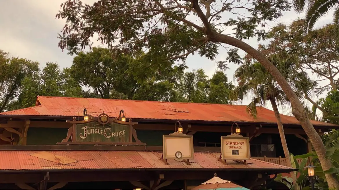 New Jungle Cruise Sign installed in the Magic Kingdom