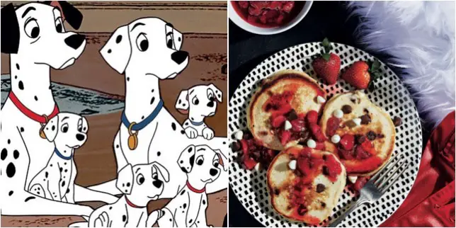 Dalmatian Pancakes With Strawberry Compote To Start Your Day!