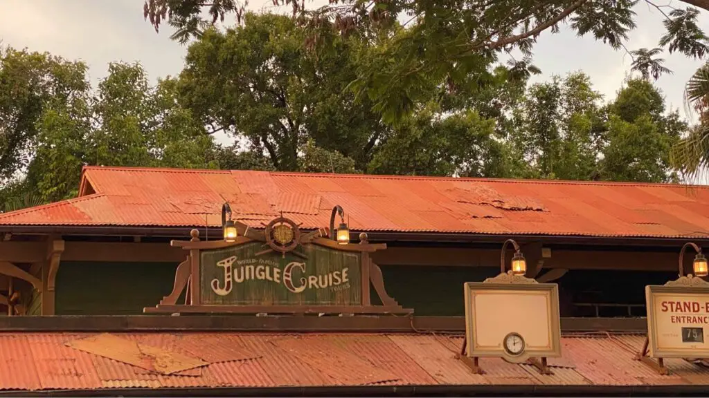New Jungle Cruise Sign installed in the Magic Kingdom