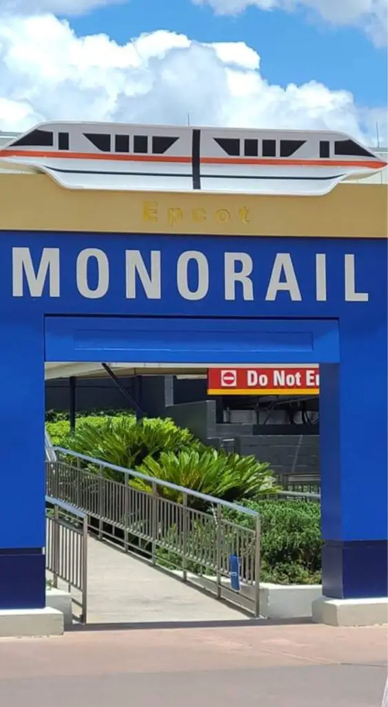 Disney Cast Members celebrate the reopening of the Epcot Monorail Line