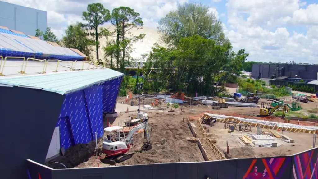 Guardians of the Galaxy Cosmic Rewind Construction from the Epcot Monorail