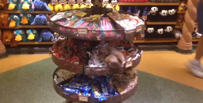 Squirrel Steals Candy from Shop in Hollywood Studios