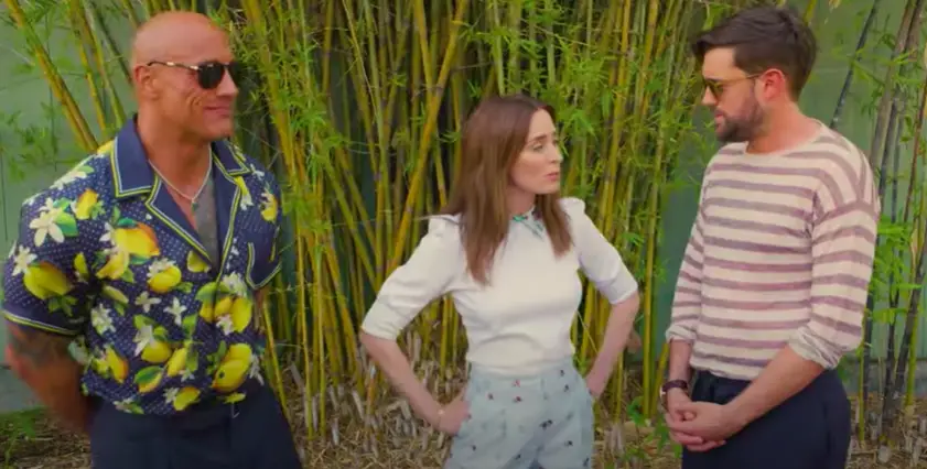 Dwayne Johnson & Emily Blunt Surprise Disneyland Guests on The Jungle Cruise Ride