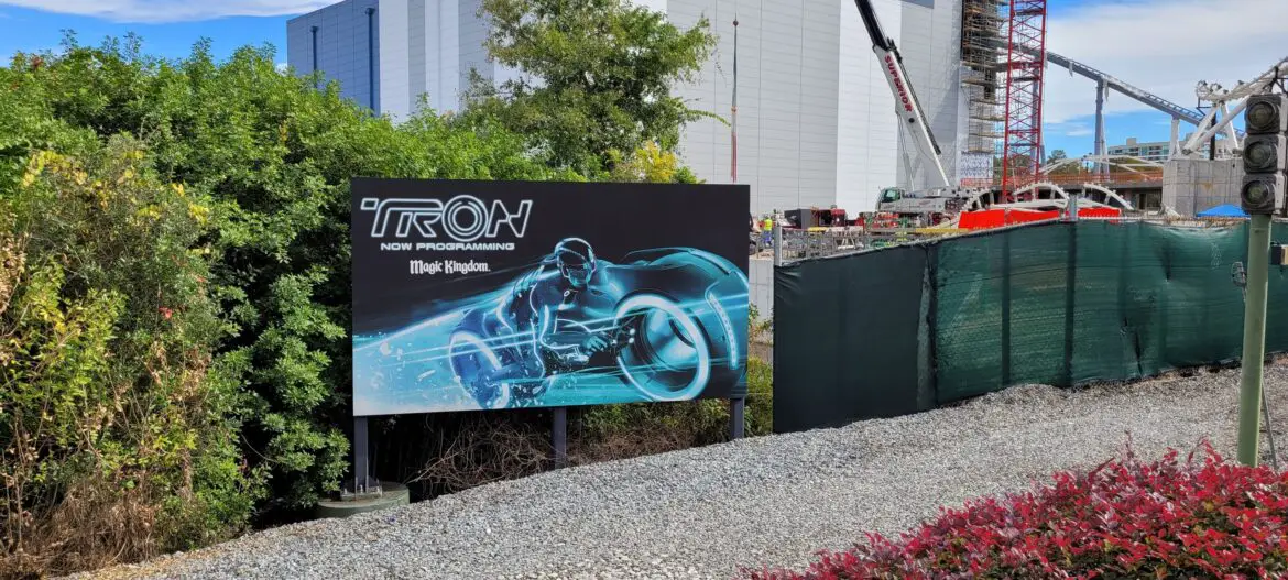 New Construction Permits for Tron Lightcycle Run in the Magic Kingdom