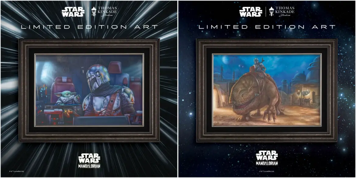 Thomas Kinkade Studios unveils two Limited Edition pieces from The Mandalorian™ Collection at Disney Springs