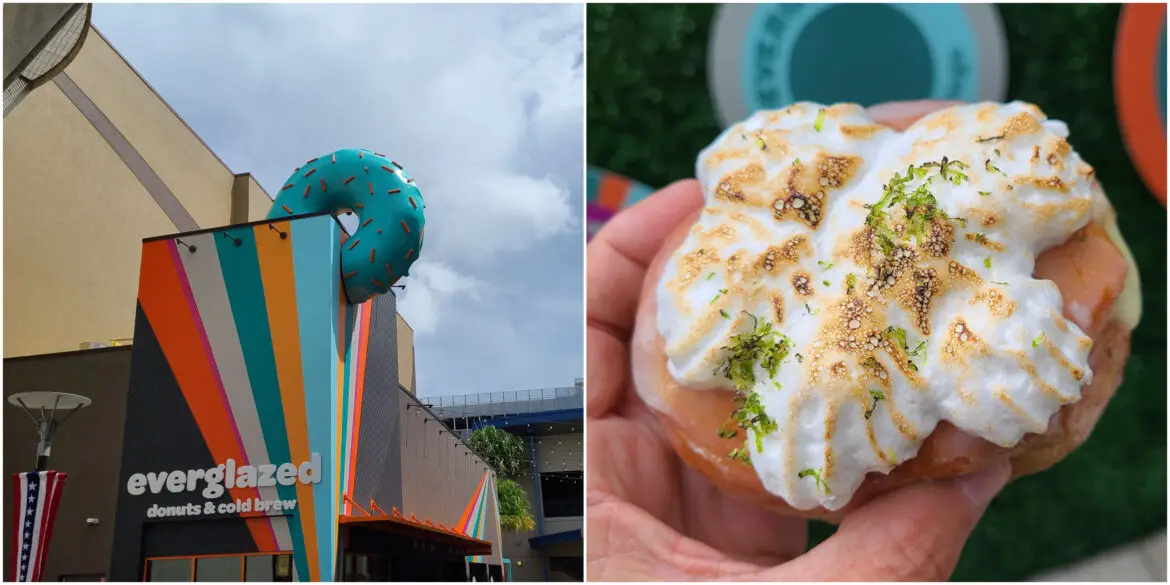 If you love Key Lime Pie you will love this new Donut at Everglazed Donut in Disney Springs