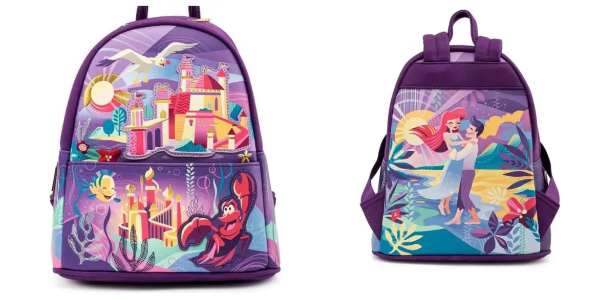 Disney’s The Little Mermaid Castle Mini Backpack From Loungefly Now Available To Pre-Order