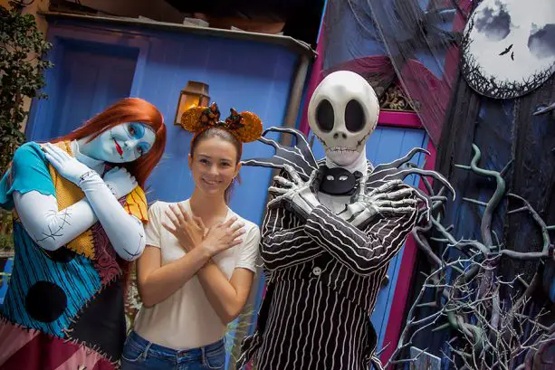 Jack & Sally return to greet guests this Halloween at Disneyland!