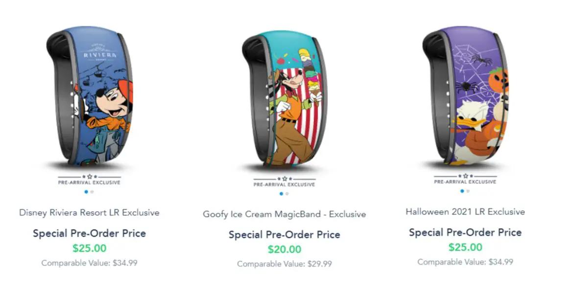 New Pre-Arrival Exclusive MagicBands on Disney World Website