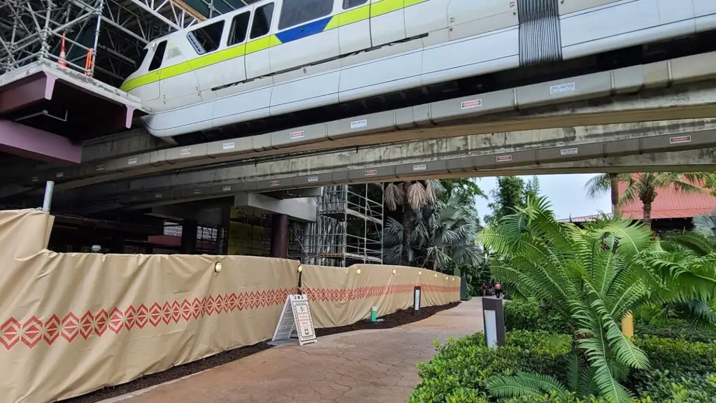 Photos: Disney's Polynesian Resort Monorail Platform Construction