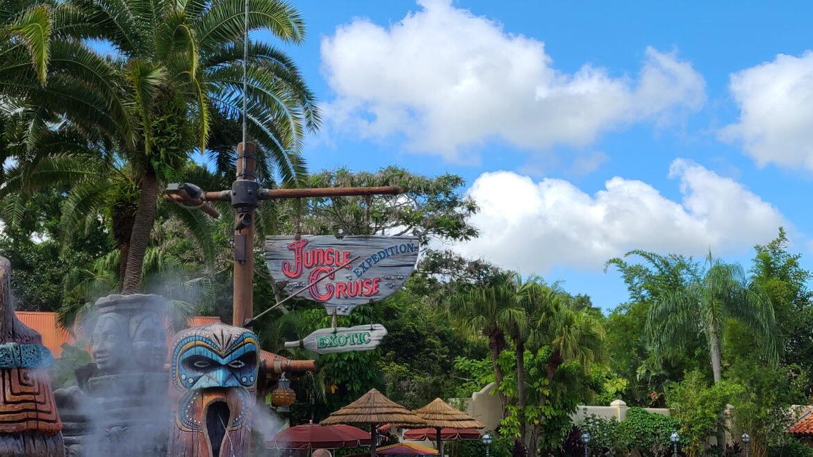 Jungle Cruise Sign updated again in the Magic Kingdom