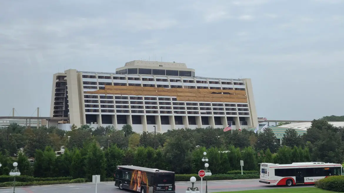 Construction continues on the Inside and Outside of Disney’s Contemporary Resort