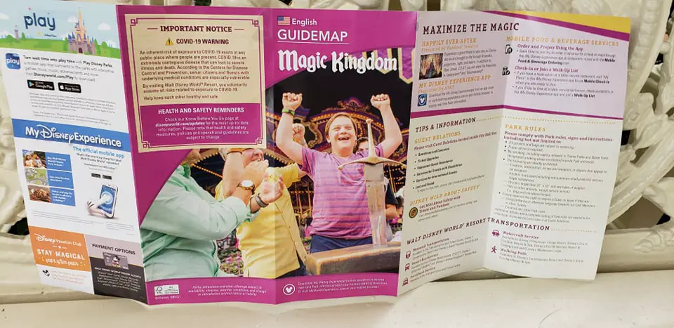 Magic Kingdom's Park Map shows Disney World is "A Place Where Everyone is Welcome"