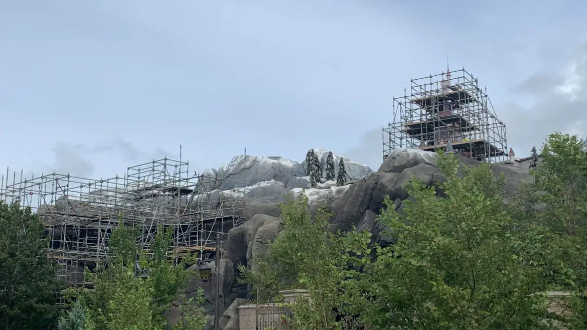 More scaffolding erected on the Beauty & the Beast Castle as refurb continues