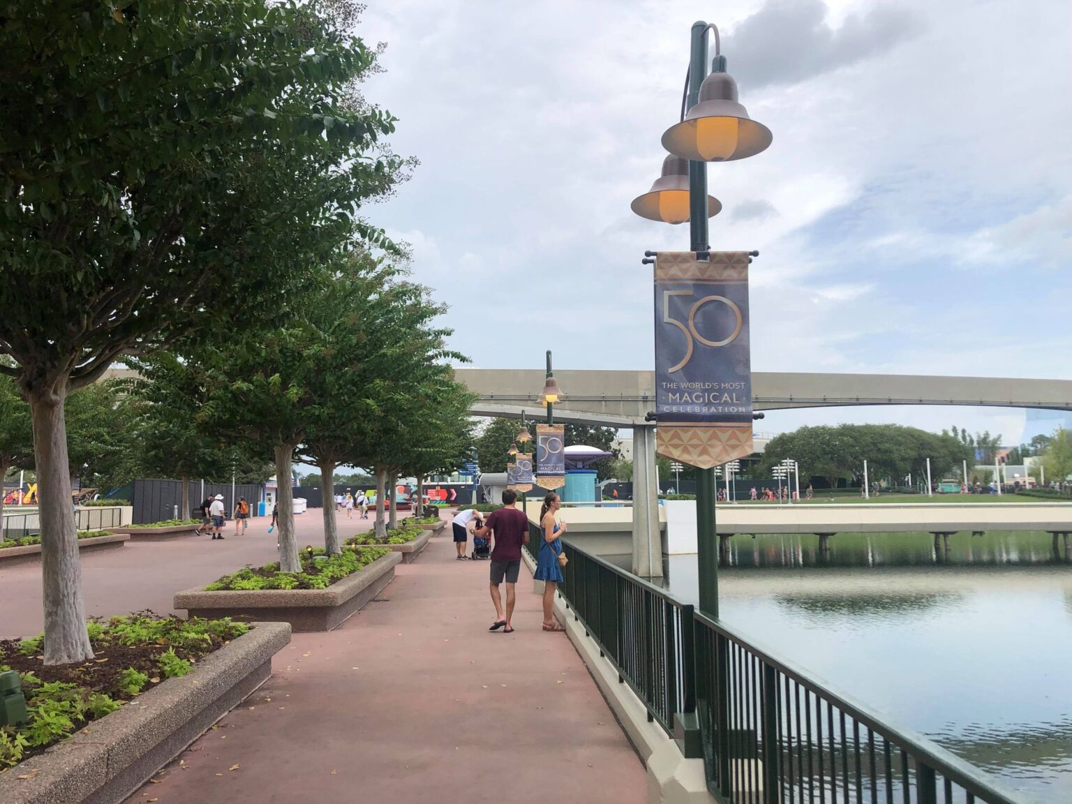 50th Anniversary Banners now on display in Epcot | Chip and Company