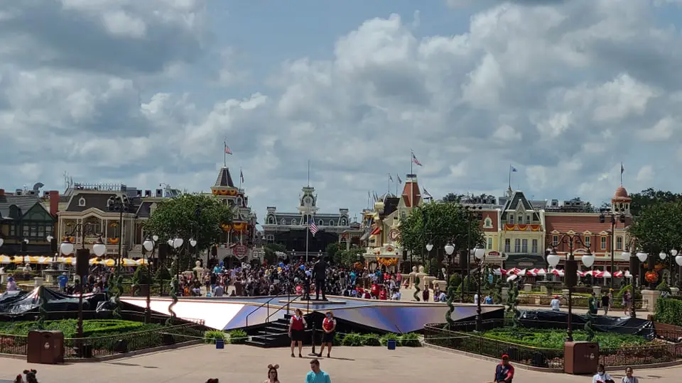 Stage is set in the Magic Kingdom for the Walt Disney World 50th Anniversary ABC Special