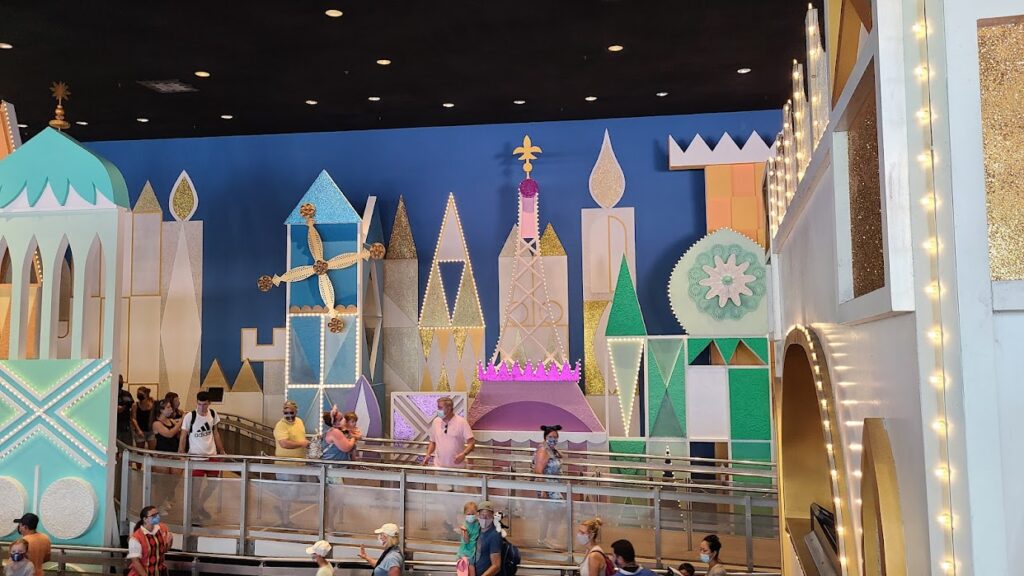 Painting on It's a Small World almost complete in the Magic Kingdom